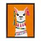 Stupell Industries Festive Llama Portrait Floater Framed Canvas Wall Art Design by Yvette St. Amant